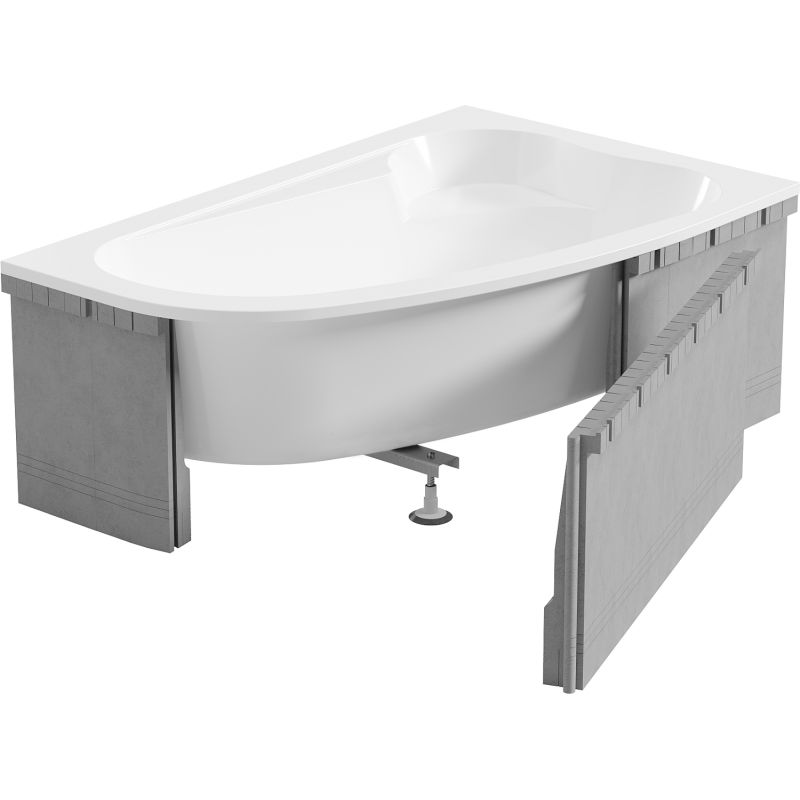 Mexen X-ST penový kryt na rohovú vaňu 240 cm, biely - 55022-00