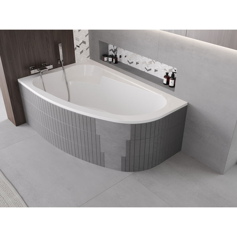 Mexen X-ST polystyrénový kryt pre rohovú vaňu 240 cm, biely - 55022-00