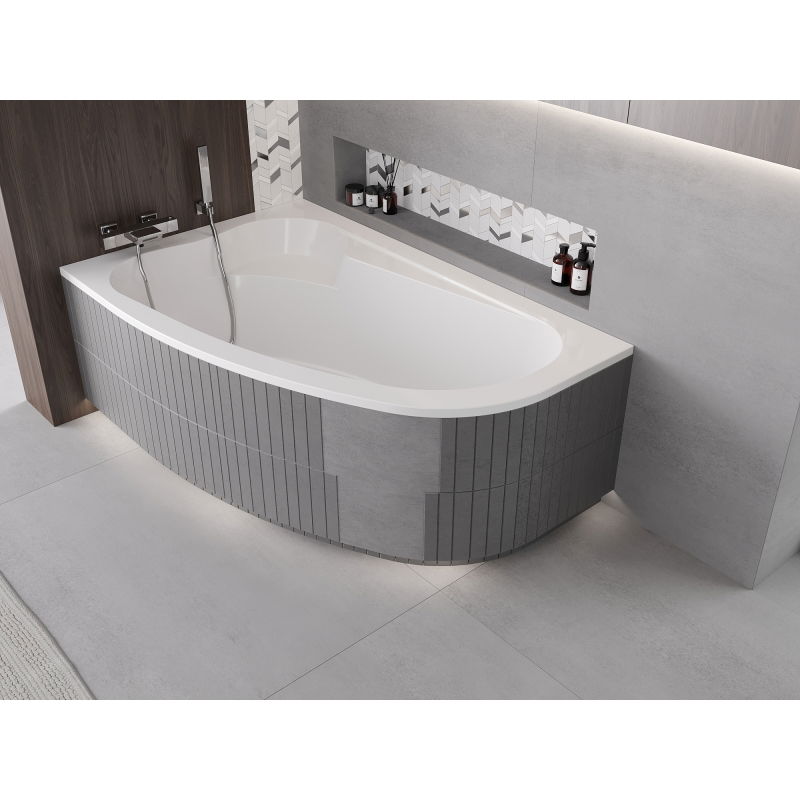 Mexen X-ST styropénový obal LED pre rohovú vaňu 240 cm, biely - 55022-01