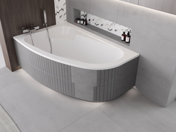 Mexen X-ST styropénový obal LED pre rohovú vaňu 240 cm, biely - 55022-01