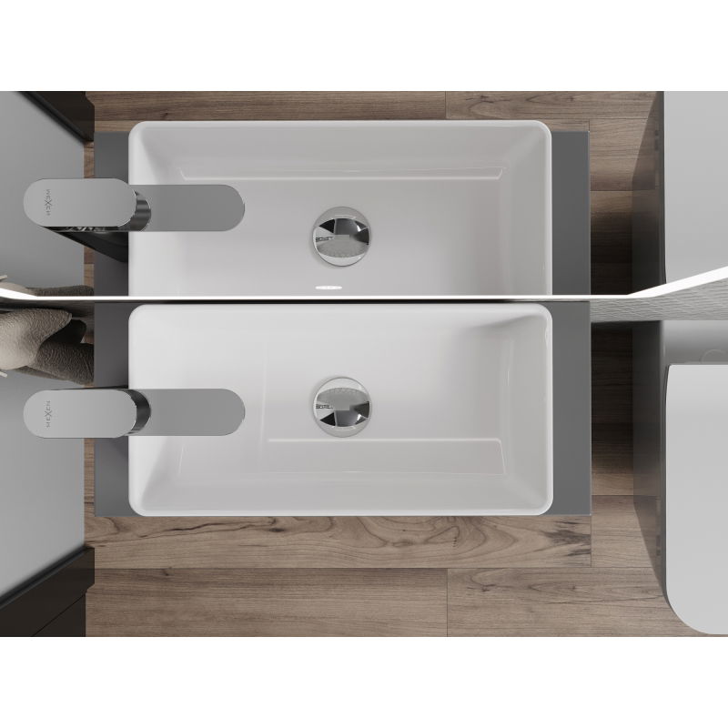 Mexen Nadia umývadlo na dosku 46 x 23 cm, biela - 21614600