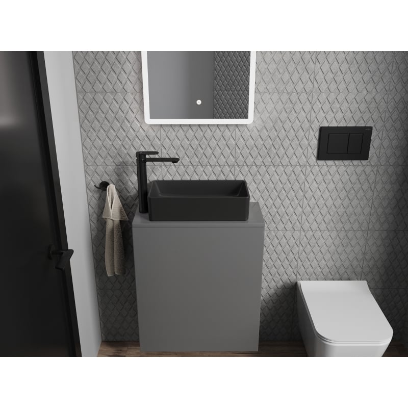 Mexen Nadia umývadlo na dosku 46 x 23 cm, čierny mat - 21614685