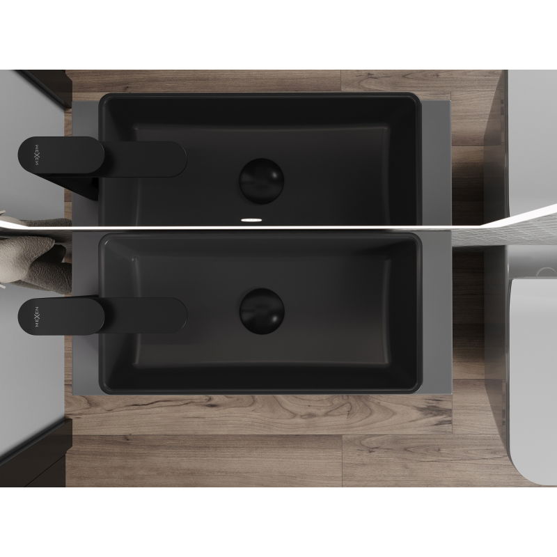Mexen Nadia umývadlo na dosku 46 x 23 cm, čierny mat - 21614685