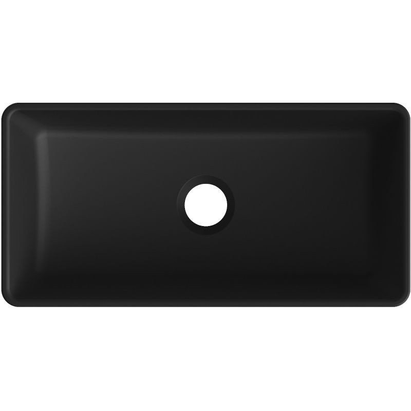 Mexen Nadia umývadlo na dosku 46 x 23 cm, čierny mat - 21614685