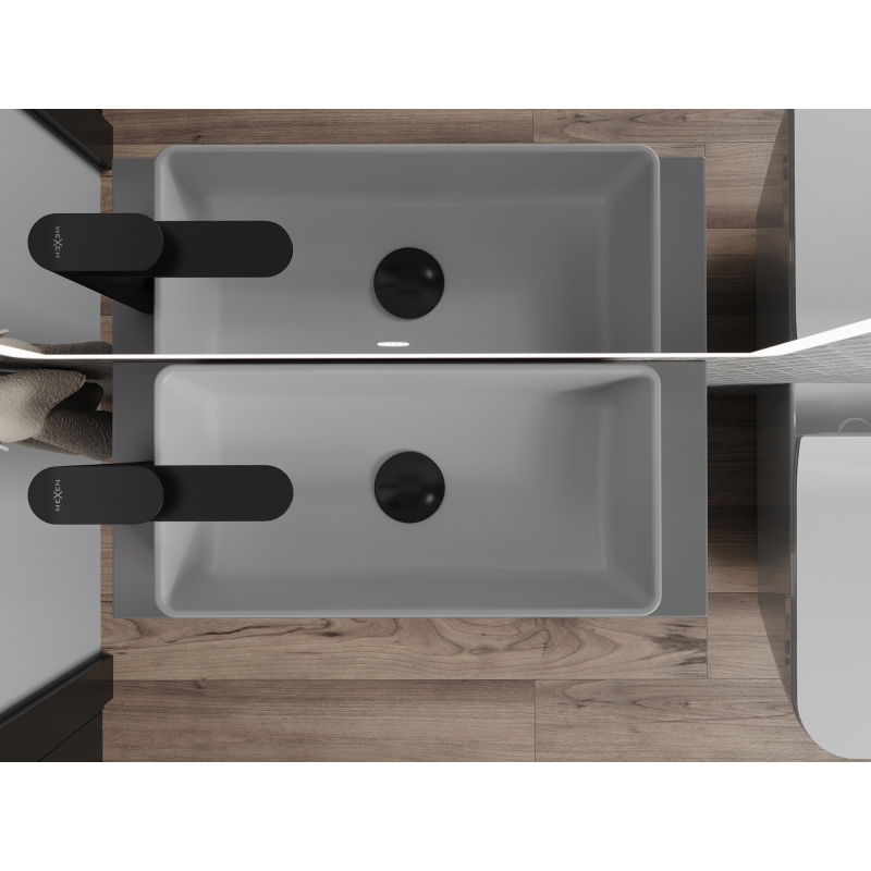 Mexen Nadia umývadlo na dosku 46 x 23 cm, svetlošedá matná - 21614661