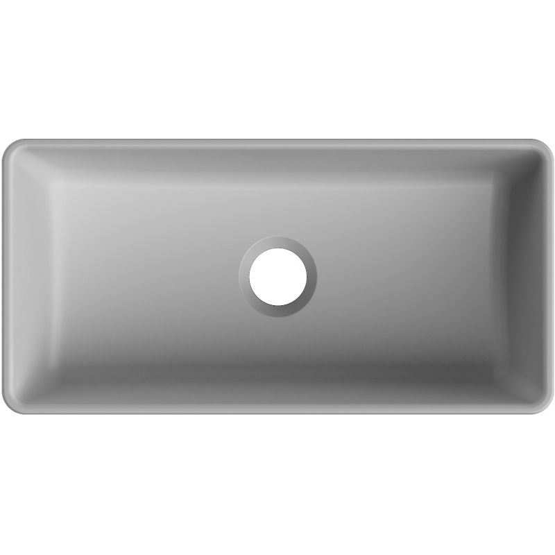 Mexen Nadia umývadlo na dosku 46 x 23 cm, svetlošedá matná - 21614661
