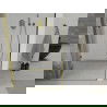 Mexen Lima skladacie sprchové dvere 80 cm, transparentné, zlaté - 856-080-000-50-00
