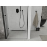 Mexen Lima skladacie sprchové dvere 80 cm, priehľadné, čierne - 856-080-000-70-00