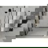 Mexen Lima skladacie sprchové dvere 110 cm, transparentné, čierne - 856-110-000-70-00