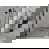 Mexen Lima skladacie sprchové dvere 110 cm, transparentné, čierne - 856-110-000-70-00