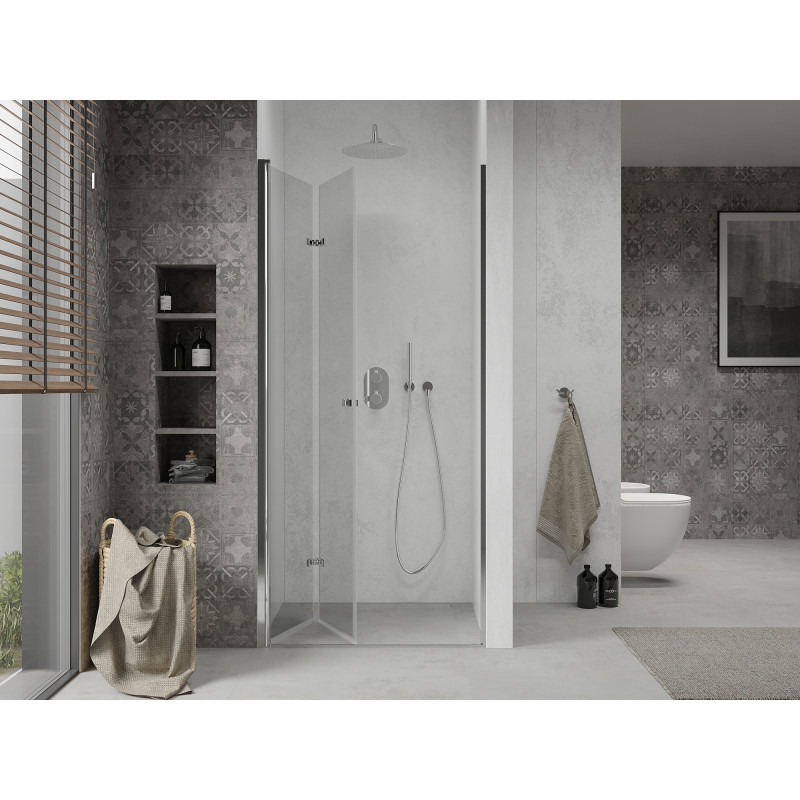 Mexen Lima skladacie sprchové dvere 70 cm, transparentné, chróm - 856-070-000-01-00