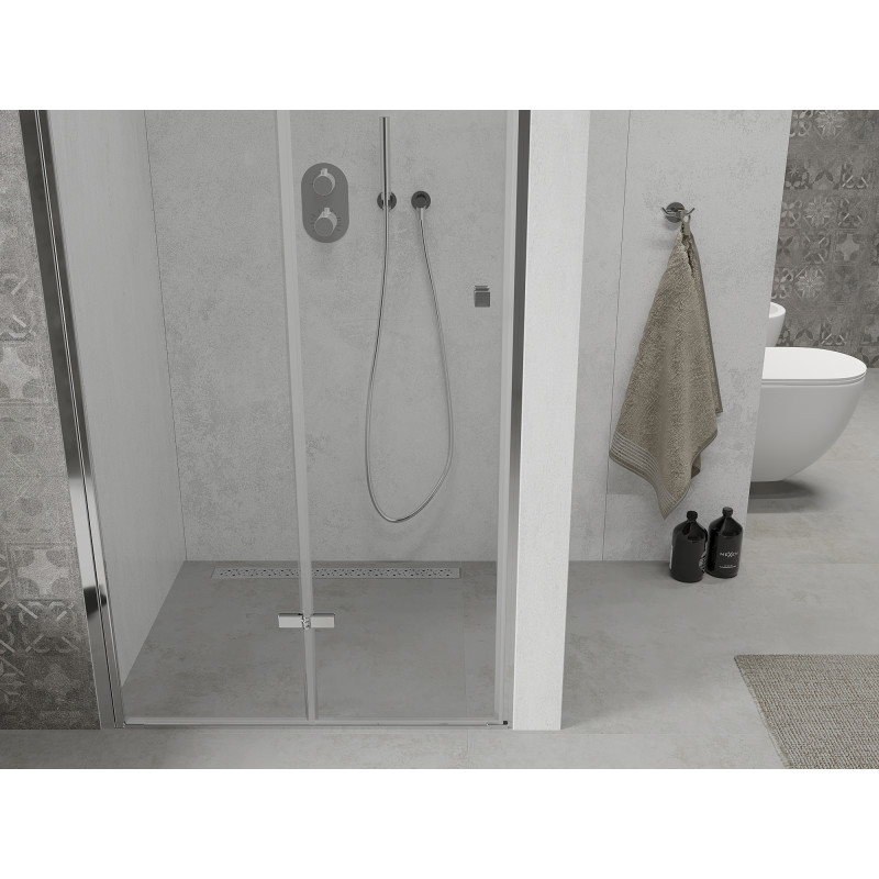 Mexen Lima skladacie sprchové dvere 70 cm, transparentné, chróm - 856-070-000-01-00