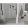 Mexen Lima skladacie sprchové dvere 80 cm, transparentnéné, chrómová - 856-080-000-01-00