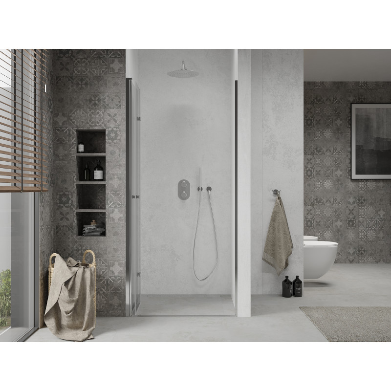 Mexen Lima skladacie sprchové dvere 90 cm, transparentné, chróm - 856-090-000-01-00