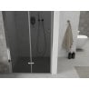Mexen Lima skladacie sprchové dvere 120 cm, grafit, chróm - 856-120-000-01-40
