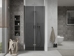 Mexen Lima skladacie sprchové dvere 70 cm, grafit, chróm - 856-070-000-01-40
