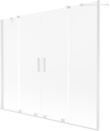 Mexen Velar Duo vaneľový panel 2-krídlový posuvný 200 x 150 cm, matný, biely - 896-200-000-32-20