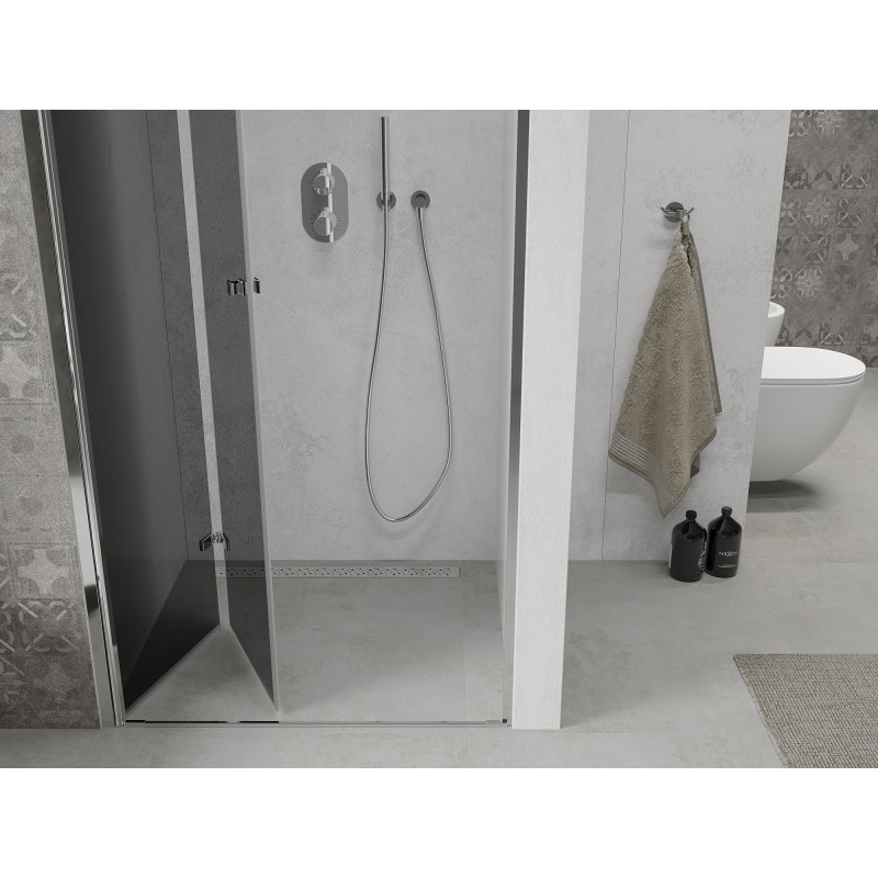 Mexen Lima skladacie sprchové dvere 90 cm, grafit, chróm - 856-090-000-01-40