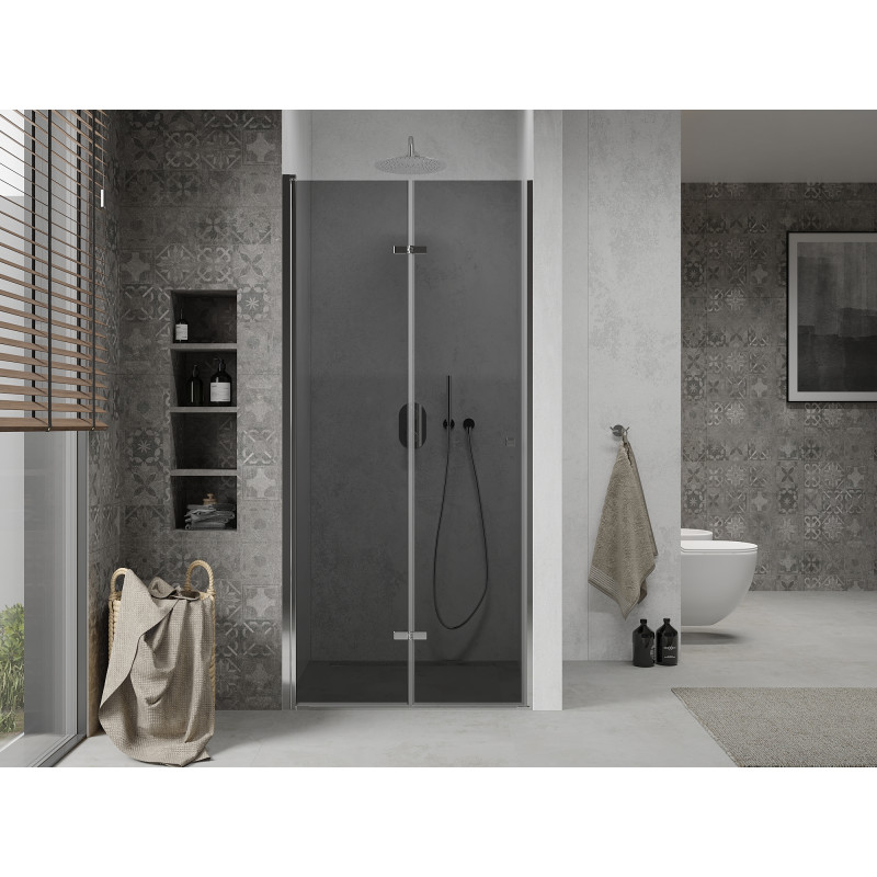 Mexen Lima skladacie sprchové dvere 90 cm, grafit, chróm - 856-090-000-01-40