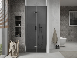 Mexen Lima skladacie sprchové dvere 90 cm, grafit, chróm - 856-090-000-01-40