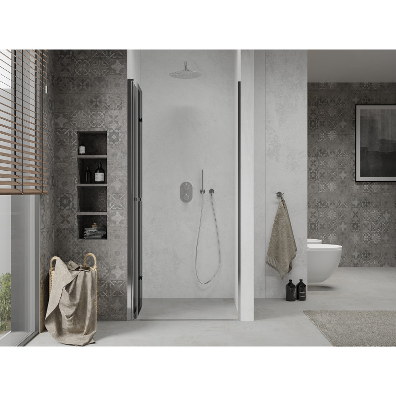 Mexen Lima skladacie sprchové dvere 90 cm, grafit, chróm - 856-090-000-01-40