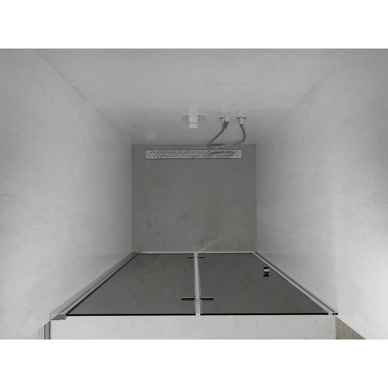 Mexen Lima skladacie sprchové dvere 90 cm, grafit, chróm - 856-090-000-01-40