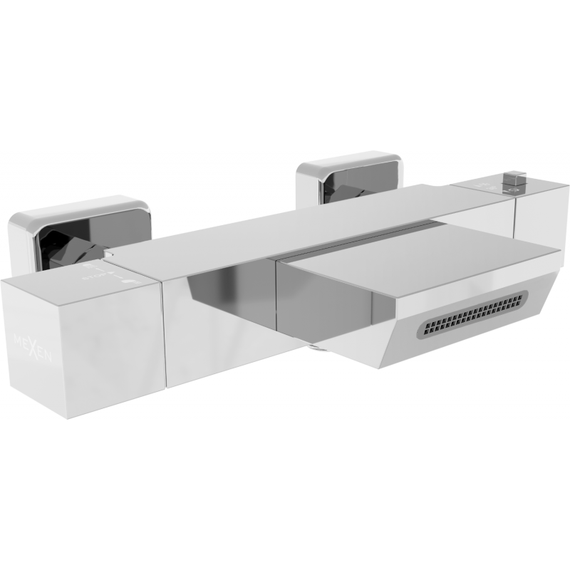Mexen Cube termostatická batéria vaňová, chróm - 77360-00