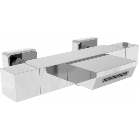 Mexen Cube termostatická batéria vaňová, chróm - 77360-00