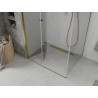 Mexen Lima skladacia sprchová kabína 70 x 80 cm, transparentná, zlatá - 856-070-080-50-00