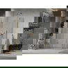 Mexen Lima sprchová kabína, skladacie dvere 70 x 100 cm, transparentnéné, zlatá - 856-070-100-50-00