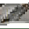 Mexen Lima sprchová kabína, skladacie dvere 70 x 100 cm, transparentnéné, zlatá - 856-070-100-50-00