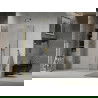 Mexen Lima sprchová kabína, skladacie dvere 70 x 100 cm, transparentnéné, zlatá - 856-070-100-50-00