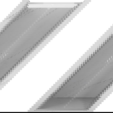 Mexen Exo dvojité sprchové dvere otvárateľné 80 cm, priehľadné, chróm - 814-080-000-01-00