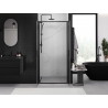 Mexen Exo-B Duo dvojité sprchové dvere 70 cm, transparentné, čierne - 814-070-000-70-00