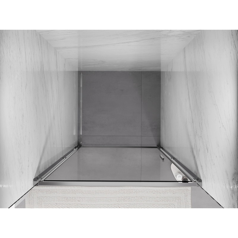 Mexen Exo-B sprchové dvere s výklopným otváraním 75 cm, transparentné, chróm - 817-075-000-01-00
