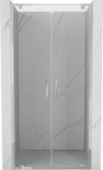 Mexen Exo-BR Duo dvojité sprchové dvere otváravé 100 cm, transparentné, chróm - 8182-100-000-01-00