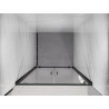 Mexen Exo-BR Duo dvojité otváracie sprchové dvere 70 cm, transparentné, čierne - 8182-070-000-70-00