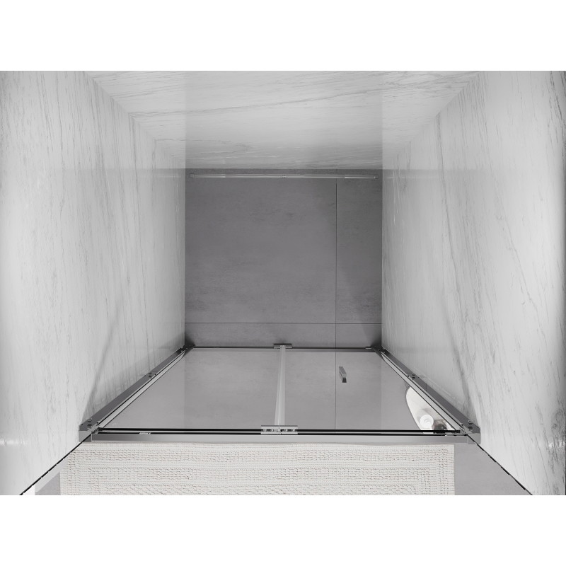 Mexen Exo-F skladacie sprchové dvere 65 cm, transparentné, chróm - 816-065-000-01-00
