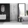 Mexen Exo-F skladacie sprchové dvere 90 cm, transparentné, chróm - 816-090-000-01-00