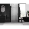 Mexen Exo sprchové dvere výklopné 90 cm, transparentné, čierne - 817-090-000-70-00