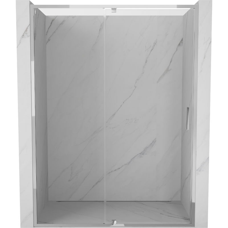Mexen Exo sprchové dvere otváracie 140 cm, transparentné, chróm - 819-140-000-01-00