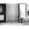 Mexen Exo-R Sprchové dvere otvárateľné 140 cm, transparentné, chróm - 819-140-000-01-00