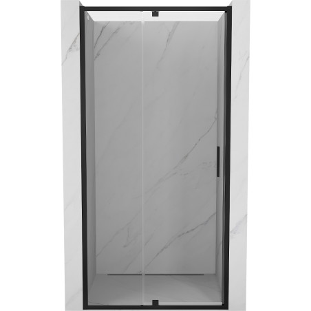 Mexen Exo-R sprchové dvere otočné 90 cm, transparentné, čierne - 819-090-000-70-00