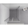 Mexen Exo-B Duo sprchový kút s otváracími dverami 70 x 70 cm, priehľadný, chróm - 814-070-070-01-00