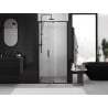 Mexen Exo sprchové dvere otváracie 125 cm, transparentné, čierne - 819-125-000-70-00