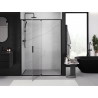 Mexen Exo-R sprchové dvere s otváraním 130 cm, transparentné, čierne - 819-130-000-70-00