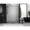 Mexen Exo-R sprchové dvere výkyvné 145 cm, priehľadné, čierne - 819-145-000-70-00