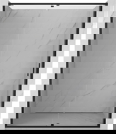 Mexen Exo sprchové dvere otočné 160 cm, transparentné, čierne - 819-160-000-70-00