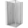 Mexen Exo-B Duo sprchový kút otvárací 100 x 100 cm, transparentný, chróm - 814-100-100-01-00