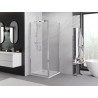 Mexen Exo-B Duo sprchový kút otvárací 100 x 100 cm, transparentný, chróm - 814-100-100-01-00